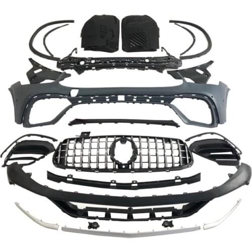 Applied to Benz Mercedes Glc Refitting Mg Front Rear Bumper Glc63s New 2020 Lip Tail Throat