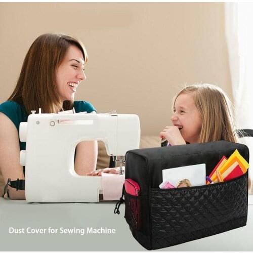 Sewing Machine Dust Protective Cover Cloth Storage Bag With Pockets For Sewing Machine And Accessories Water-resistant Nylon New