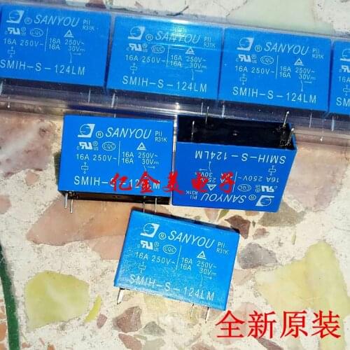 SMIH-S-124LM Relay 24V 4-pin normally open 16A 250VAC OMIH-SH-124LM
