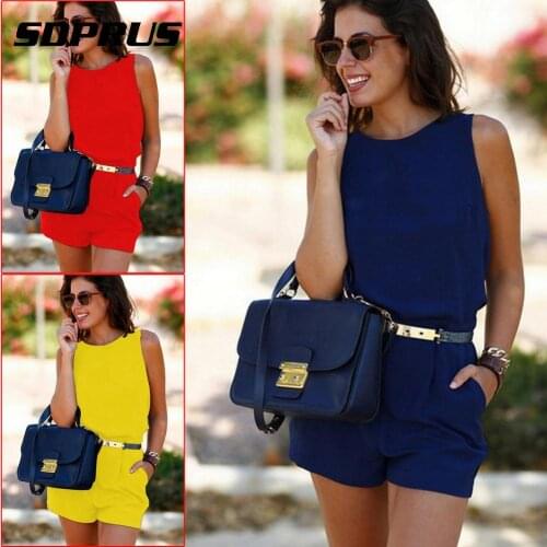 SDPRUS Women's Plain Jumpsuits