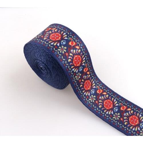Ethnic pattern webbing heavy weight cotton soft Nylon 1.5"webbing handbag strap belt polyester key fob webbing fabric dog collar