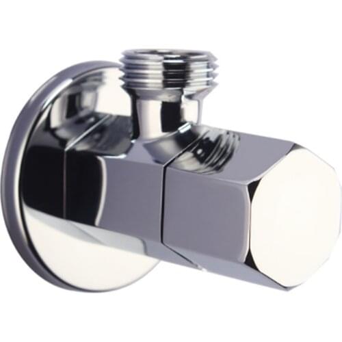 All Copper Angle Valve Faucet Valve Control Thickened Hot and Cold Water Dual Purpose Hexagonal Valve Water Valve