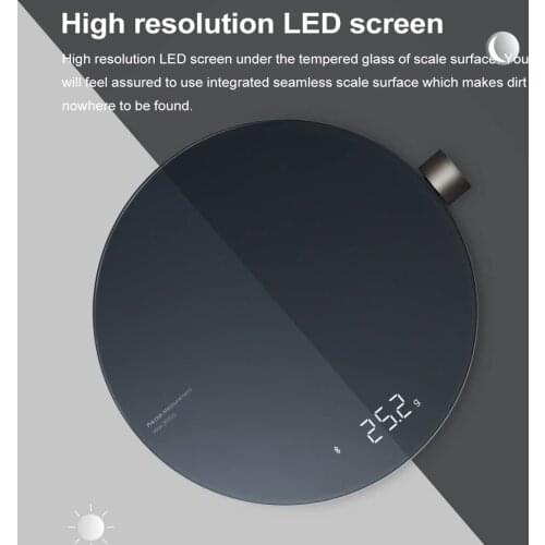 HOTO Smart Kitchen Scale Electronic Scale Mini Mechanical Scale Food Weighing Measuring Tool LED Digital Display Kitchen Scale