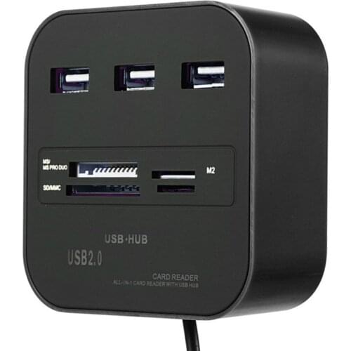 USB Hub Micro SD USB2.0 Multifunctional Card Reader Adapter Tablet PC Computer Laptop Connector