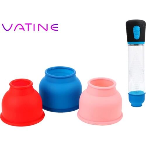 VATINE 3 Piece/Set Enlargement Penis Pump Accessories Silicone Ring Sleeve Protection Accessories Penis Pump Sleeve