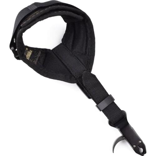 1 Piece Camo Compound Bow Release Aid Thumb Trigger Wrist Strap Men Adult Women Archery Bow Free Shipping