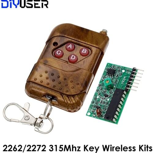 2262/2272 4 Channel 315Mhz Key Wireless Remote Control Kits Receiver module For arduino