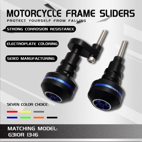 Motorcycle CNC Aluminum Falling Protection Frame Sliders Crash Protector For G310R G310 R G 310R 2015 2016