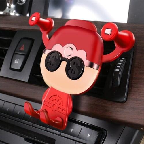 Car Phone Holder Mobile Phone Holder for Car Holder Phone Stand Steady Fixed Bracket Support Gravity sensing Auto Grip Silica ge