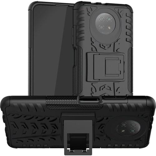 For Xiaomi Redmi Note 9 5G Case Luxury TPU + PC Cover Stand Armor Shockproof Case For Xiaomi Redmi Note9 5G Full Phone Cases