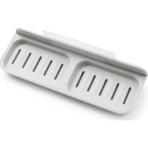 Magic no sign hanging double row soap drain box soap dish Bathroom Accessories 26*8.5*4cm