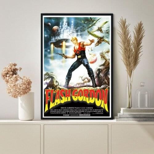 Flash Gordon Classic Movie Poster Canvas Print Wall Painting Home Decoration ( No Frame )