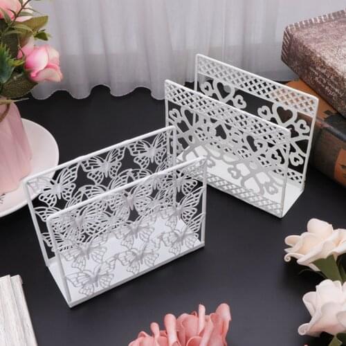 Metal Napkin Serviette Holder Dispenser Paper Tissue Rack Home Party Table Decor
