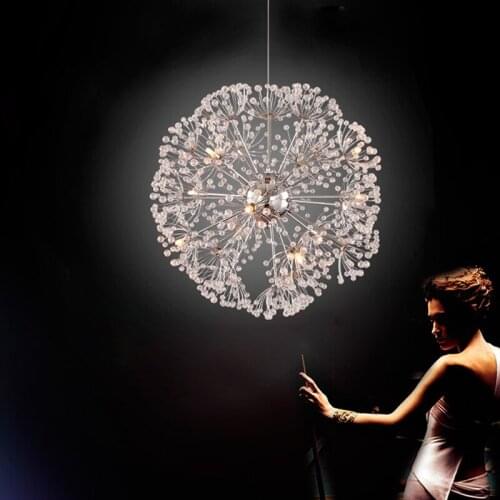 Nordic Bedroom Pendant lamp Modern Living Room Restaurant Crystal led Pendant lights Hotel Bar Clothing Store led Crystal Lamps