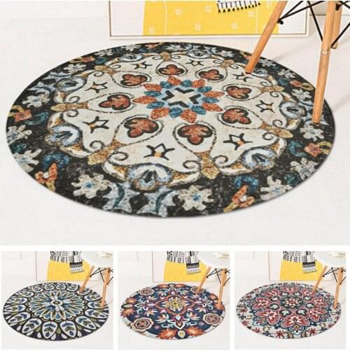 New Fashion Round Carpet 150cm Bohemian Mandala Kids Play Tent Decorative Mat Bedroom Living Room Computer Chair Floor Carpets