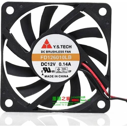 NEW Y.S.TECH FD126010LB 12V 6010 6CM cooling fan