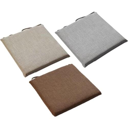 45*45 CM Linen Stool Cushion Japanese Style Cushion Cotton And Linen Seat Pad Tatami Cushion For Office Student Household