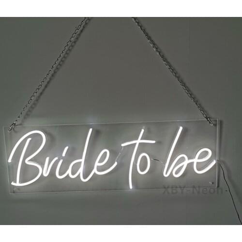 Custom Neon Sign Light Bride to be LED Flex Letter Board Wedding Party Outdoor Indoor Room Wall Hanging Decoration Gift