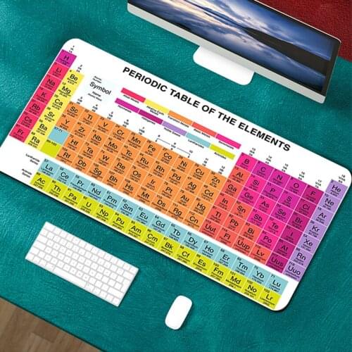 Periodic Table of The Elements mousepad Rubber gaming mouse pad big gamer mat cute desk padmouse keyboard large play mats