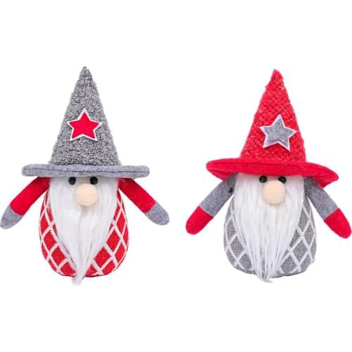 Christmas Doll Forest Old Man Gnome Figurine Ornaments Toy Decoration for Living Room Bedroom Study Room Classroom Office