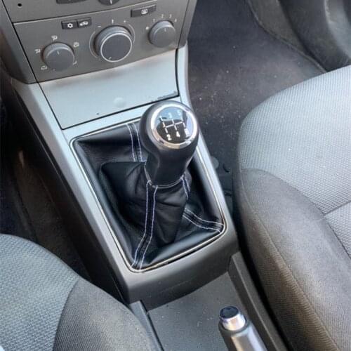 Gear Shift Knob Lever Shifter Stick Gaiter Boot Cover Collar Parking Handbrake Case For Opel ASTRA H 2005 2006 2007 2008 2009