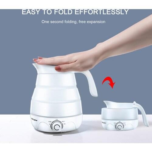 Foldable Portable Travel Hot Water Heating Boiler Tea Boiling Pot Travel Outdoor Camping Portable Water bottle