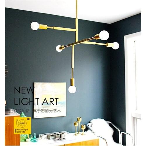 Modern led iron chandelier industrial lamp monkey lamp kitchen dining bar pendant lamp chandelier living room bedroom