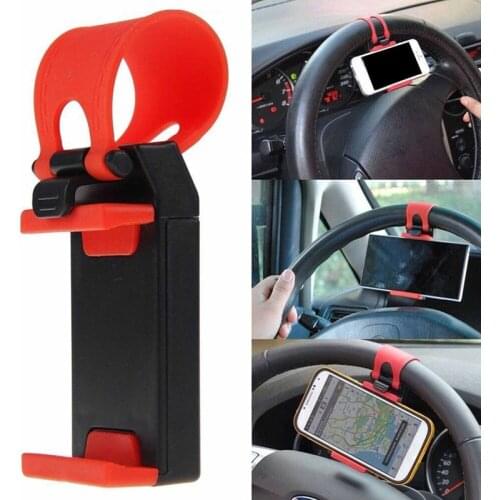 Universal Car Steering Wheel Clip Motorcycle Handlebar Phone GPS Holder L3US