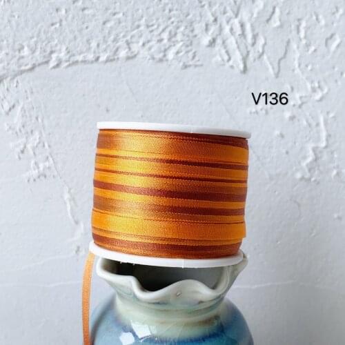 V136 A Roll Wholesale 2mm-36mm 100% Pure Silk Embroidery Ribbons Handcraft Supply Double Faced Thin Taffeta Silk Ribbon