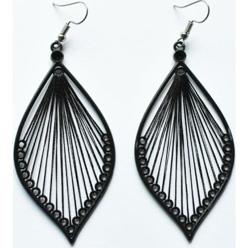 1Pair Fashion Women Earrings Alloy Leaf Dangle Earings Eardrop Jewelry Vintage Fabulous Imitate Ornaments Trinkets