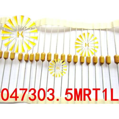 100% Original LF 0.5A 1A 1.5A 2A 3A 3.5A 4A 5A 7A 125V 3*7mm Axial Lead Yellow Fuse 0473 Slow Blow PICO Resistor Fuse x100PCS