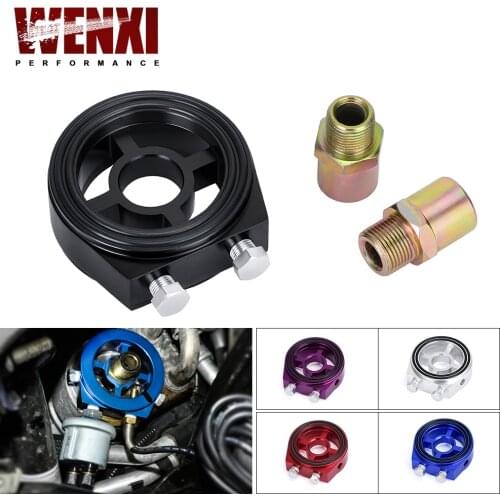 Oil Filter Cooler Sandwich Plate Adapter M20*1.5 and 3/4-16 Universal Oil Adapter Car Meter WX6722