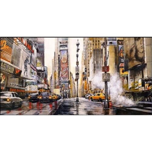 5D DIY Diamond Painting Abstract New york City Street Diamond Mosaic Cross stitch Square round diamond Home Decor
