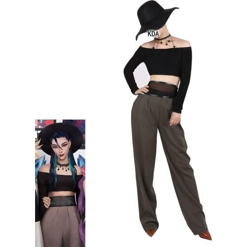 Anime LOL KDA Kaisa Daily Wear Sexy Outfit Uniform Stage Full Set Women Cosplay Costume Halloween Free Shipping New 2020