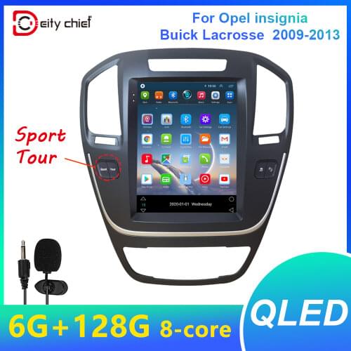 Car radio Tesla 2din Vertical screen car GPS navigaton video multimedia player for opel insignia Regal