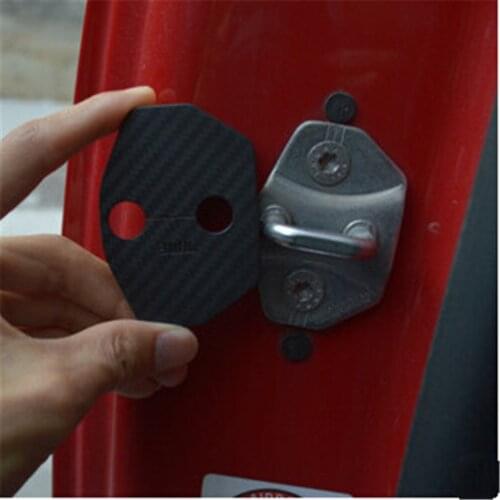 Free shipping 1pcs High Quality Car Styling Door lock waterproof Cover case for Mini One Cooper Fun R55 R56 PACEMAN COUNTRYMAN