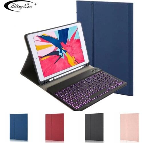 Keyboard Case for iPad Pro 10.5 2017 / 2019 Magnetic Smart Cover with Pencil Holder Backlit Keyboard for iPad Air 3 10.5'' Case