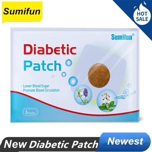 6 Pcs Diabetic Patch Herbal Diabetes Cure Lower Blood Glucose Treatment Sugar Balance Natural Herbs Health Loose Weight