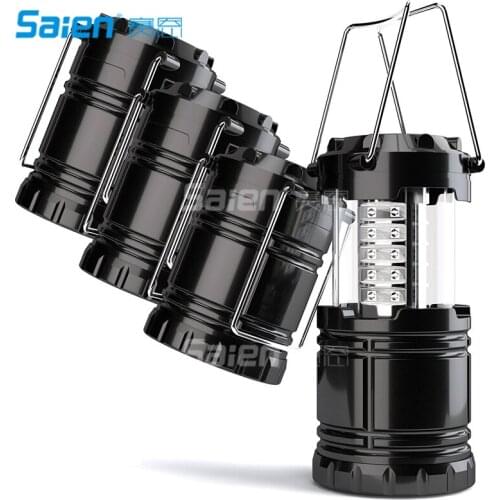 Camping Lantern LED Portable Flashlights with AA Batteries, Collapsible Survival Lights for Emergency, Hurricane, Outage