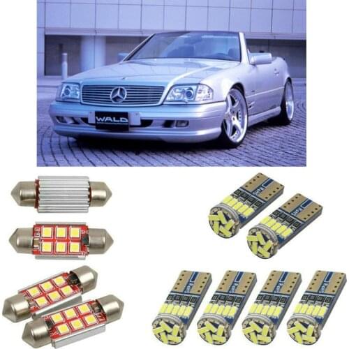 Interior led Car lights For mercedes SL-Class r129 cabrio bulbs for cars License Plate Light 4pc