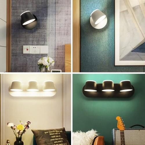 Study Led Wall Lamp luminaire With Switch hotel led wall sconces Reading light Bedroom decor led lights for home led night light