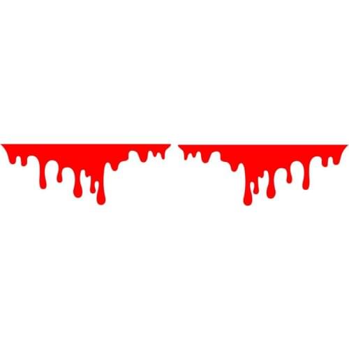 Car Red Blood Stickers Auto Halloween Theme Styling Decals Decals Light Bumper Body Sticker Covers Car-styling