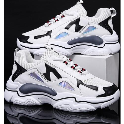 Spring 2020 new Arrivals runing shoes men 39 casual sneakers fashion trainers trend mens sports white hot sale leather hip hop