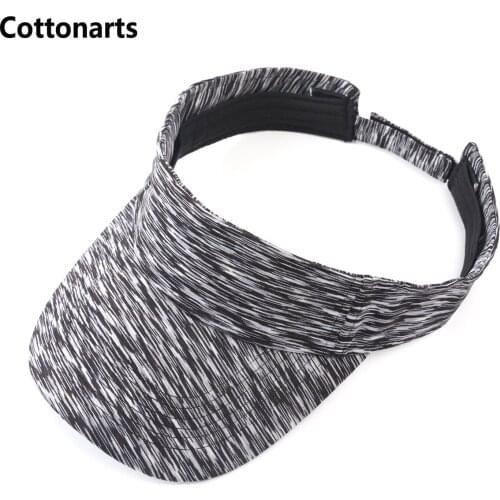 Summer Visor Hat Unisex Sun Hats Multicolored Striped Printed Empty Top Baseball Cap Outdoor Anti-UV Adjustable Golf Tennis Caps