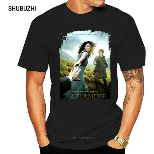 Men t shirt Unisex Outlander TV Series Poster Art Plus Size Black Vintage t-shirt novelty tshirt women