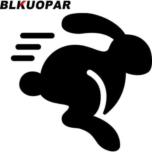 BLKUOPAR for Running Rabbit Icon Car Stickers Creative Decals Motorcycle Skateboard Occlusion Scratch Decor Apply to Car Sticker