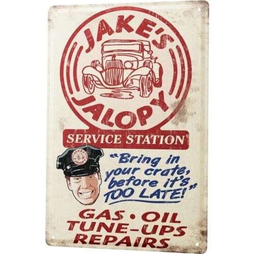 SINCE 2004 Tin Sign Metal Plate Decorative Sign Home Decor Plaques Vintage Car Jakes Workshop
