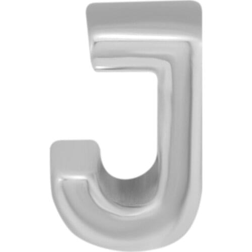 Fits Pandora Charms Bracelet Authentic 925 Sterling Silver Jewelry Letter J Charm Alphabet Beads for Jewelry Making LE017-J