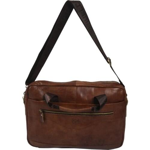 BULLCAPTAIN Genuine Leather MenS Briefcase Vintage Business Computer Bag Fashion Messenger Bags Man Shoulder Bag Postman Male H