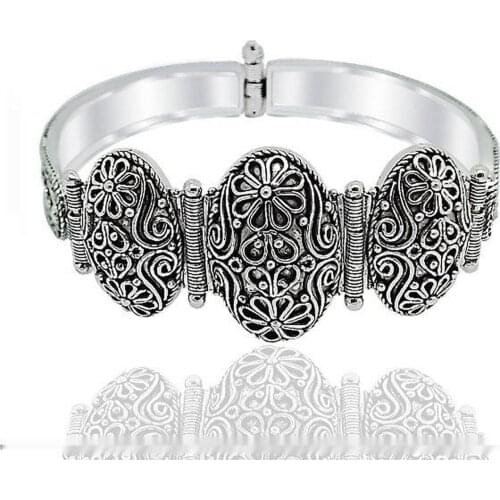 Silver Daisy Filigree Bracelet